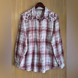 ARIAT | Women's SZ XXL | Billie Jean Shirt in Willa Plaid Floral